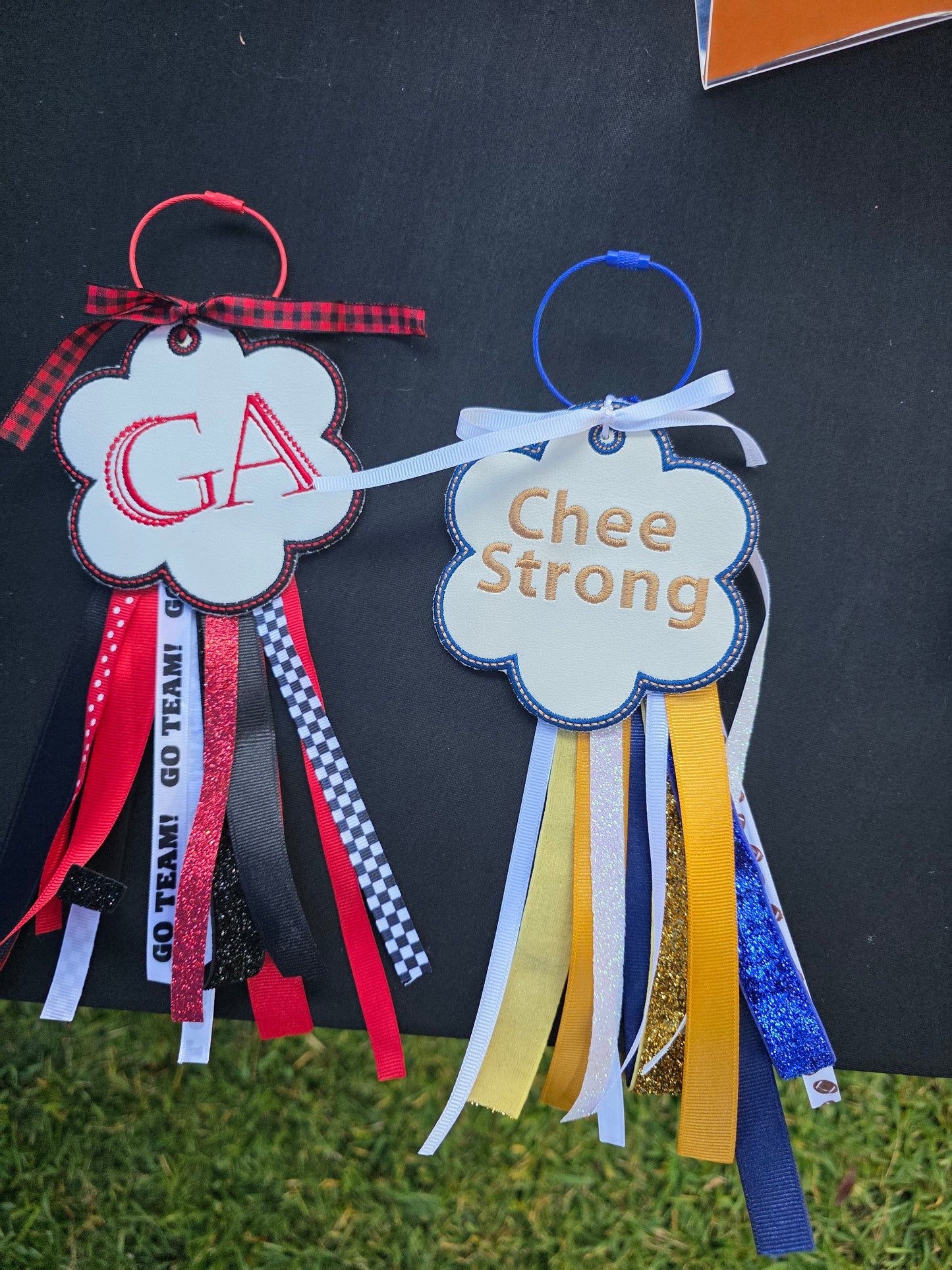 4" Spirit Bag Tags with Ribbon