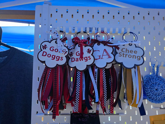 4" Spirit Bag Tags with Ribbon